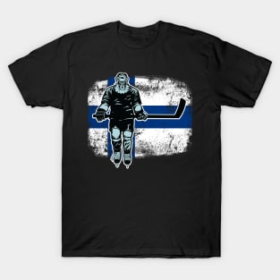 Finnish Lion Hockey Player T-Shirt